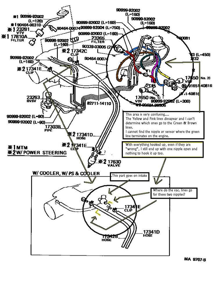 22re vacuum diagram. vac questions W/ diagram