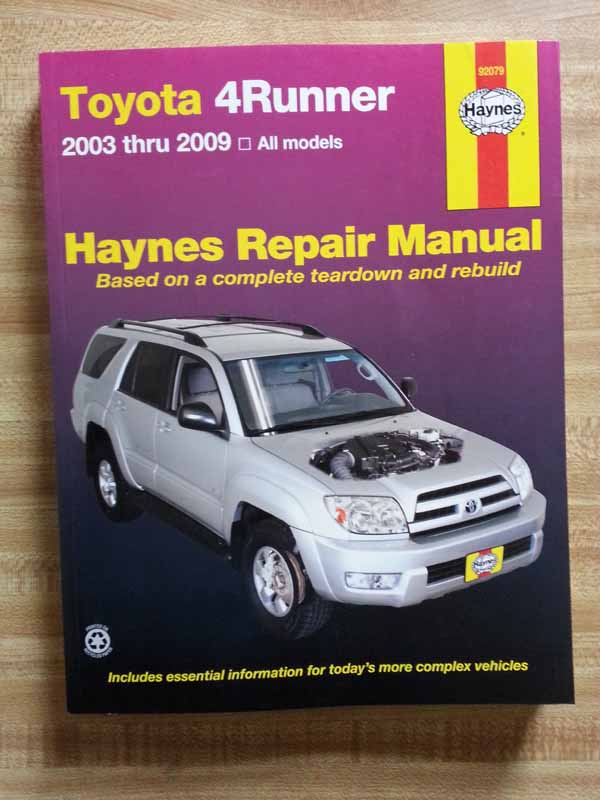 FS: 2003-2009 4Runner (4th Gen) Chilton &amp; Haynes Repair ...