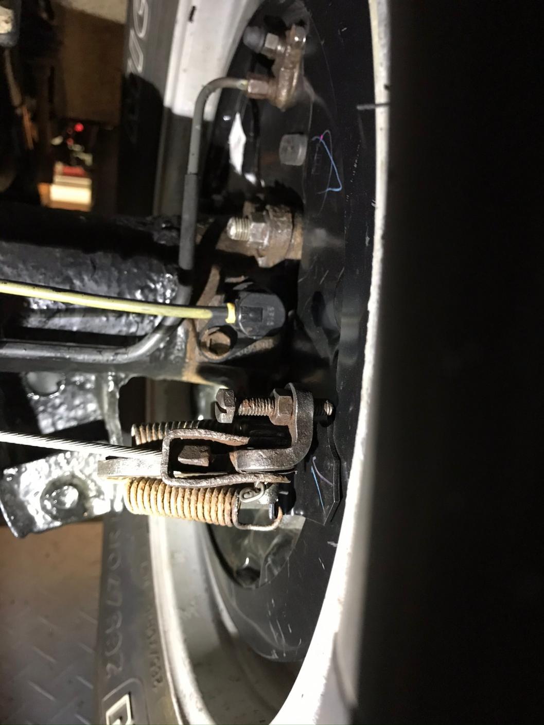 Passenger side e-brake cable excessive slack, brake not adjusting with handbrake pull-e02c8e90-b793-4b12-a085-25e1d1ae8690-jpg