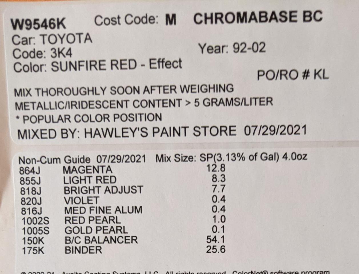 3K4 Sunfire (red) paint - Toyota 4Runner Forum - Largest 4Runner Forum