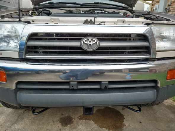 Hayden 698 transmission cooler install with custom brackets.-1997-4runner-hayden-oil-cooler_14-jpg