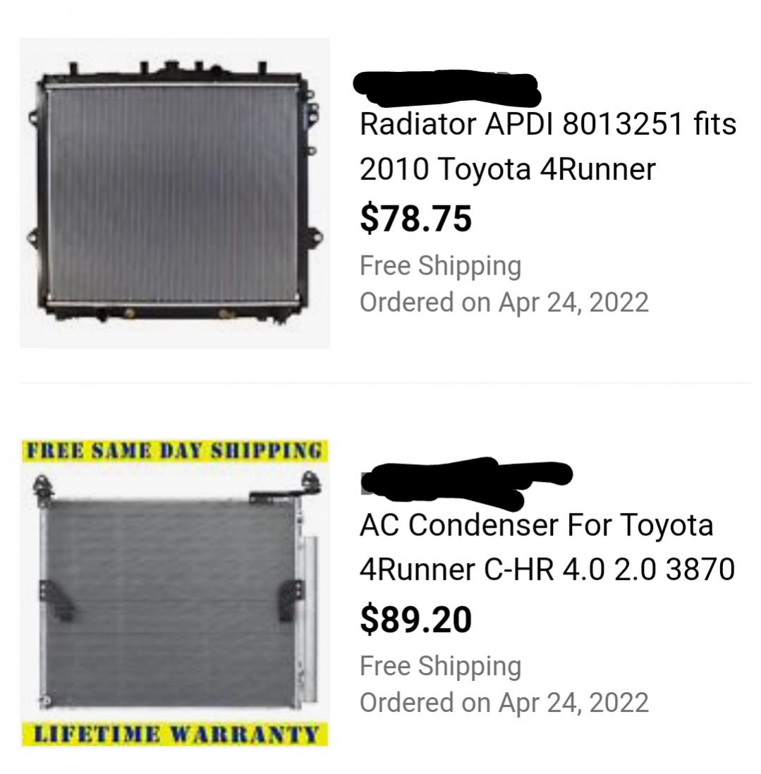 Radiator Replacement OEM vs Denso (or are they the same?-screenshot_20230816-214341~2-jpg