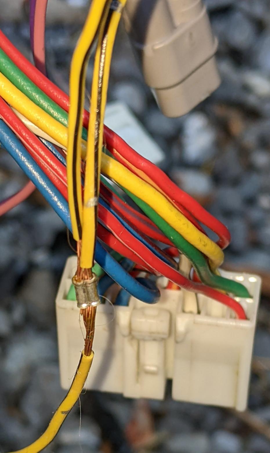 Well this doesn't look right (driver door wiring)-pxl_20240411_213351381~2-jpg