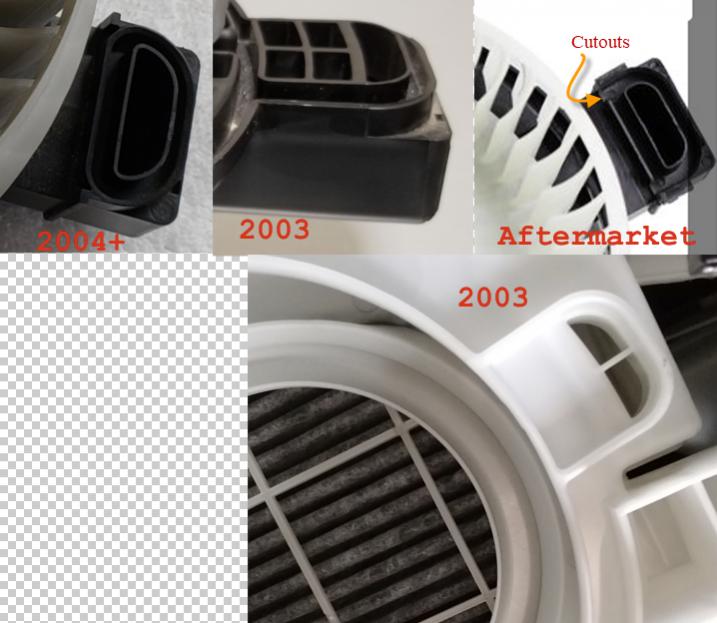 Anybody know why 2003 blower motor is different?-comparison-jpg