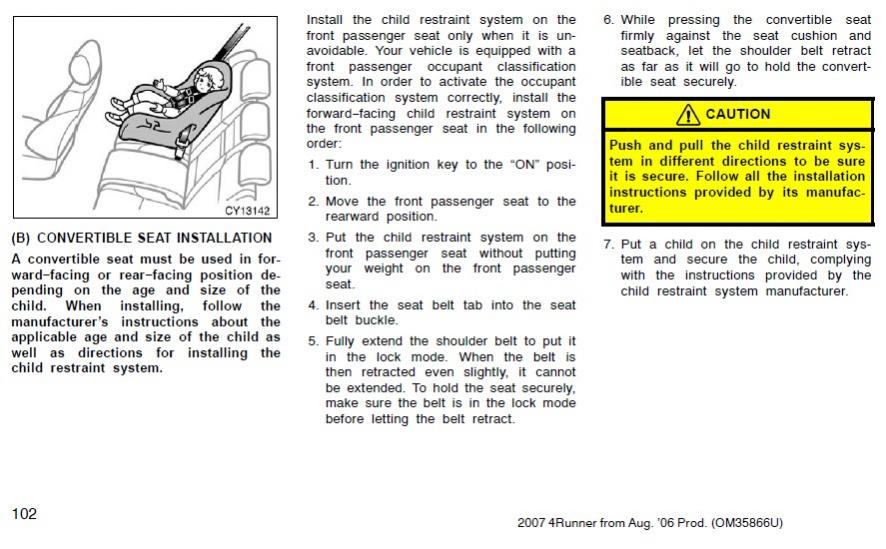 How to disable front passenger airbag for child seat-manual-jpg