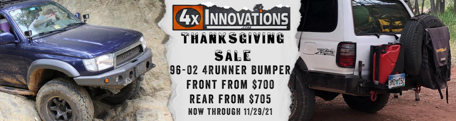 Black Friday/Cyber Monday deals on Bumpers, Sliders and more from 4x Innovations-promo3_turkey_2021-jpg