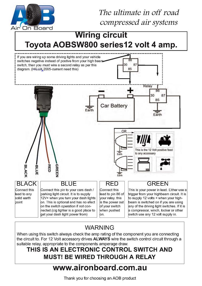 Factory (style) Fog Light Switch- Fits knock-out! - Page 4 ... toyota fog light switch wiring diagram 