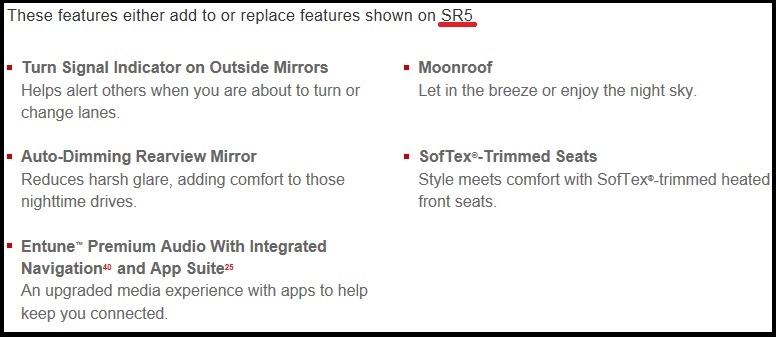5th Gen Features/Models/Differences-premium-sr5-jpg