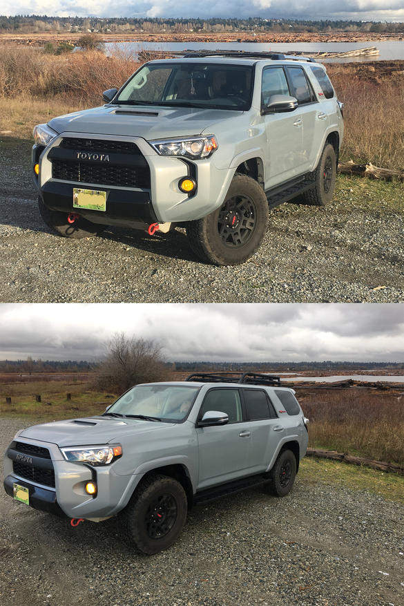 2019 voodoo trd pro roof rack installed on 2017 pro cement-corner-jpg