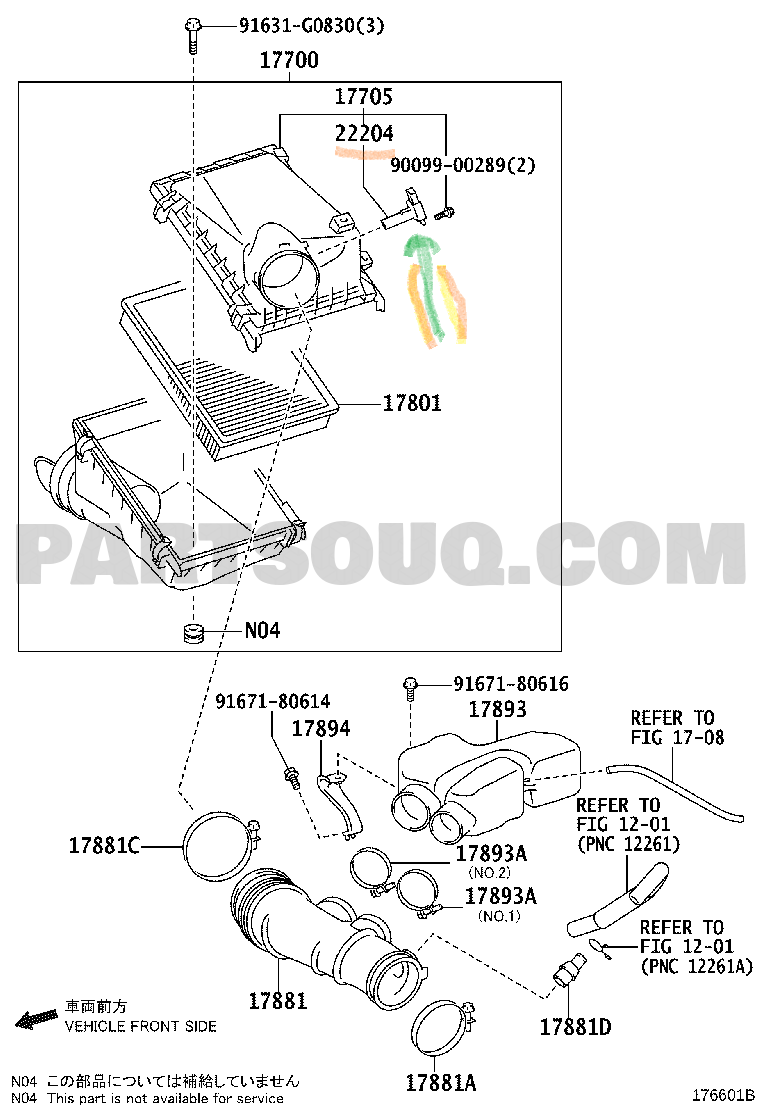 5th Generation Poor Fuel Efficiency Causes?-5th-gen-4runner-1gr-fe-maf-sensor-22204-png