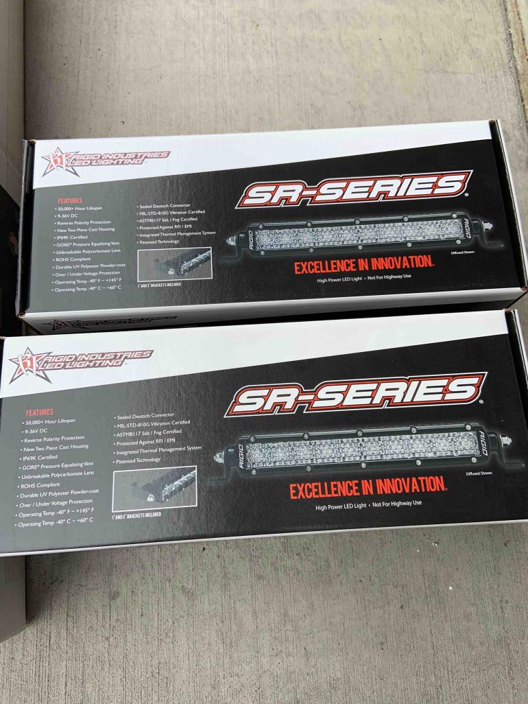 FS Two (2) Rigid Industries SR-Series White 6&quot; Flood LED Bar New 0 Los Angeles, CA-6-light-bar-1-jpg