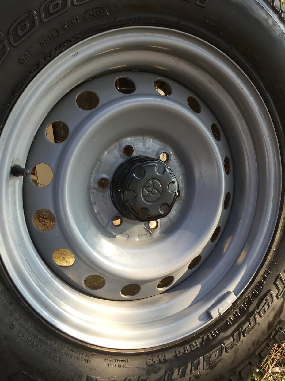 FS: GA or OH/IN located: FJ Steelies full set of 5 wheels with 4 tires Grey-img_1408-jpg