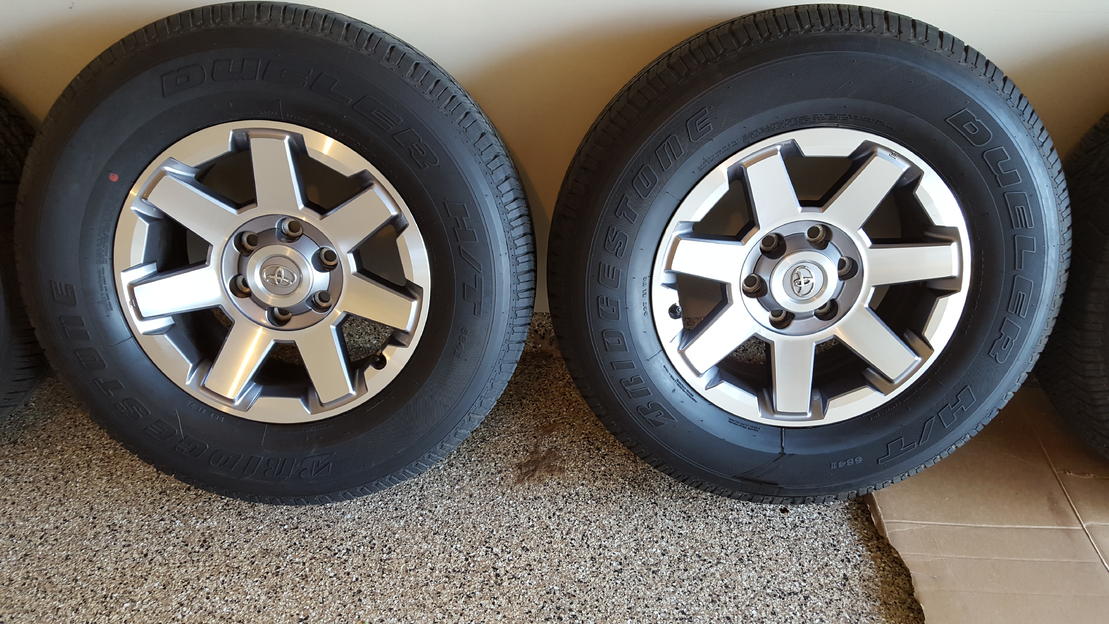 FS: 2016 4runner Trail - 4 Wheel/Tire Combo + 1 spare tire (Houston, TX)-left-2-jpg