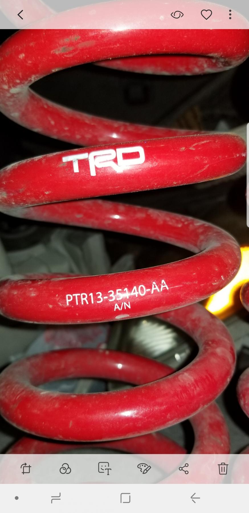 FS: 4th/5th gen RED TRD PRO SPRINGS 14&quot; X600LB AND CAMBURG UCA WITH MOOG BJ, Houston-screenshot_20190128-221836_gallery-jpg