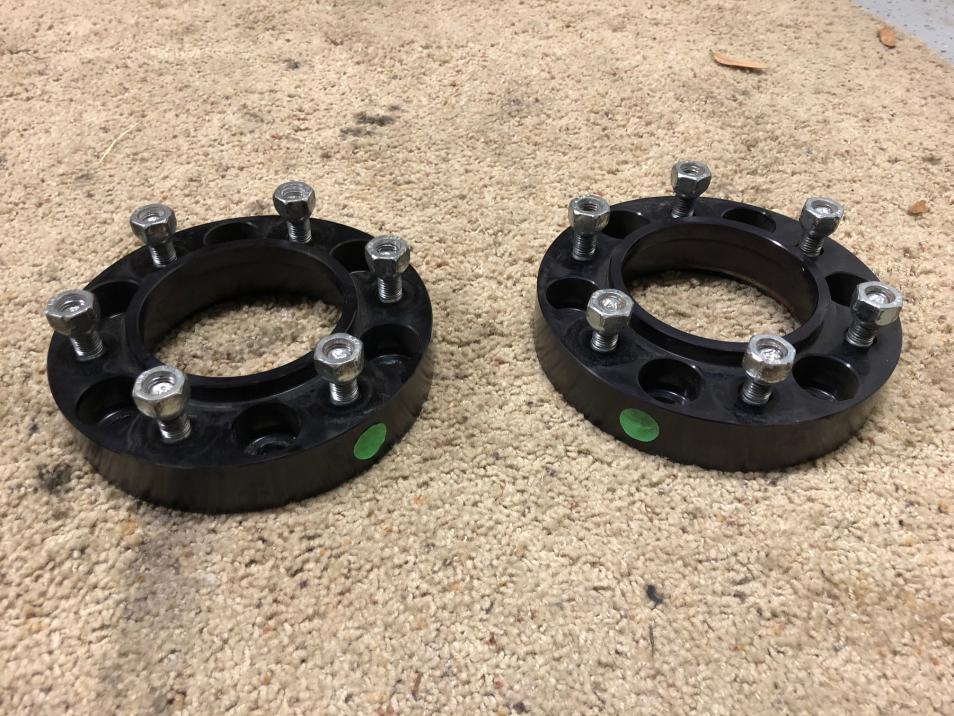 FS - 1 pair Spidertrax 1.25&quot; wheel spacers black -  - Houston-img_0886-jpg