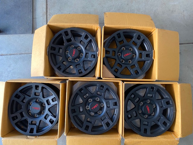SOLD - TRDP OEM Wheels - Black - Set of 5 - SF Bay Area - 0-img_1382-jpg