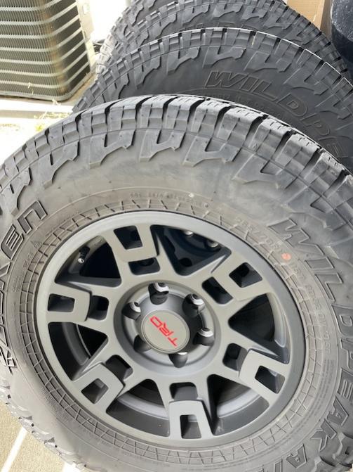 Falken Wildpeak AT tires mounted on TRD Pro wheels (x4), Clarksburg, MD.-img_0198-jpg