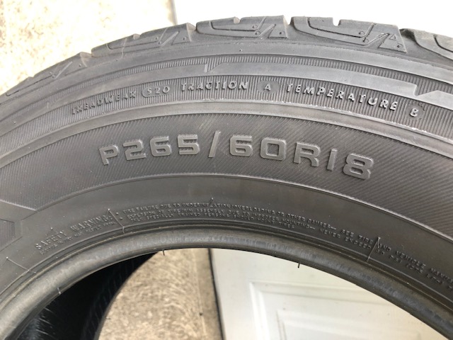 FS2x P265/60R18 Firestone Destination LE2 Highway Tires,  each, Livingston NJ-img_9052-jpg