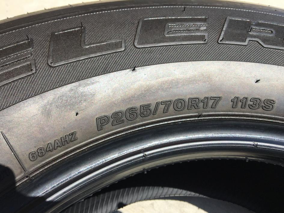 FS: (4)Bridgestone Dueler - 0 - Orange County, CA-20210731_202707895_ios-jpg