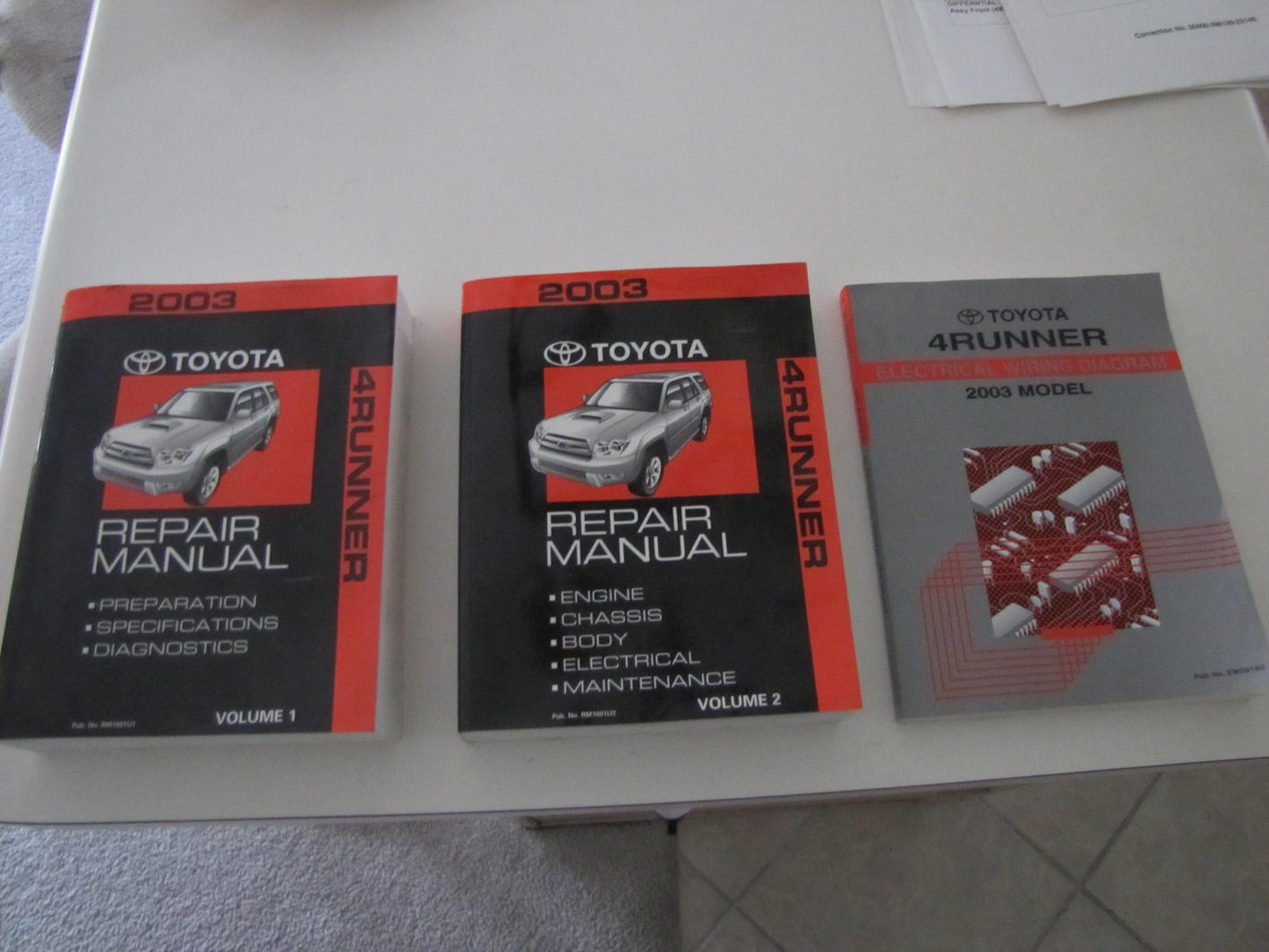 FS: 2003 4Runner Factory Repair Manuals-img_4218-jpg