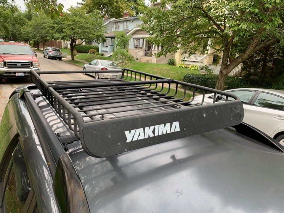 Yakima Load Warrior Roof Rack Basket, Extender, Cargo Net, Tire Carrier-close-up-jpg