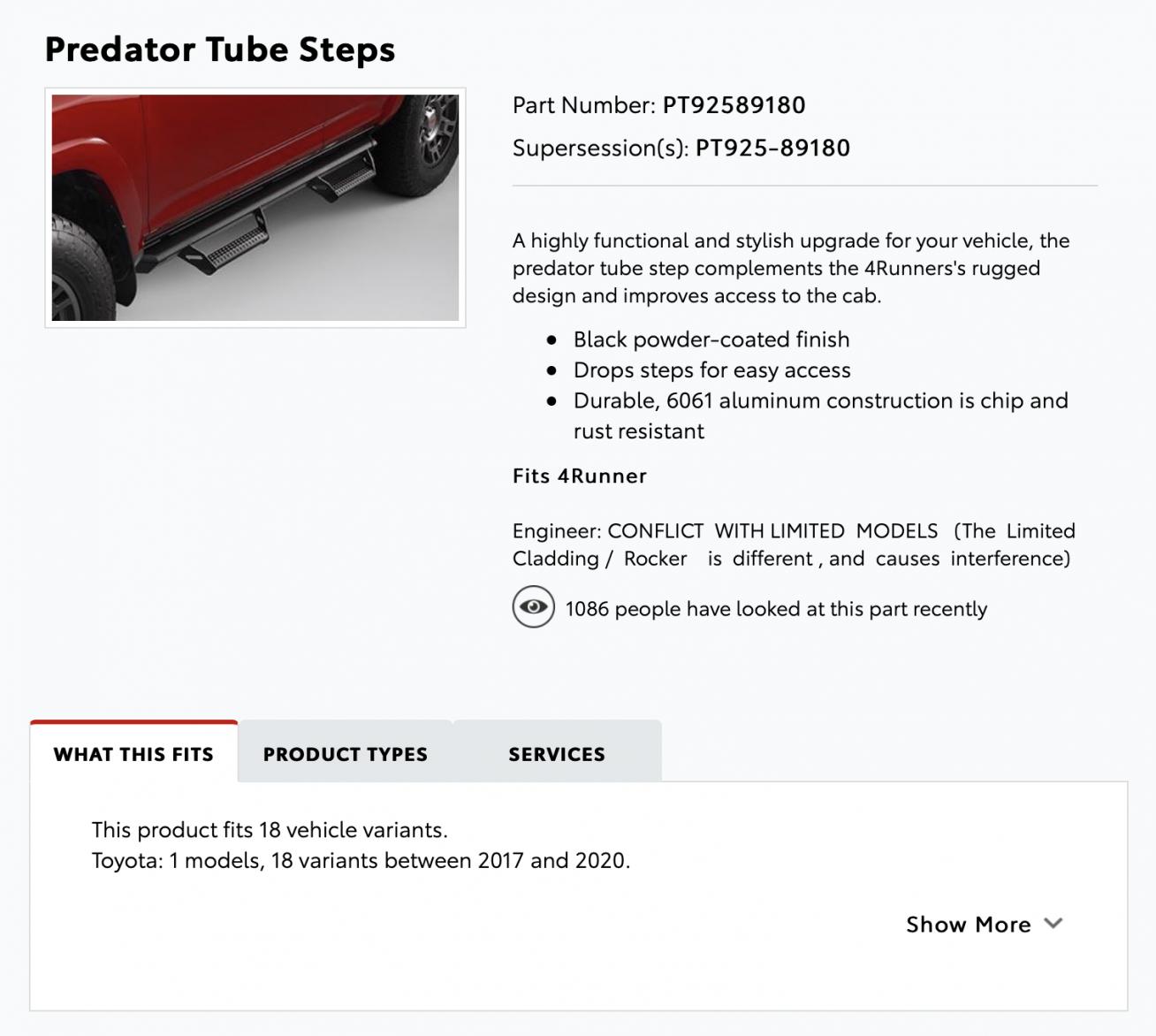 FS: 5th Gen - Toyota Predator Tube Steps - 9 - Simi Valley, CA-pt92589180-jpg