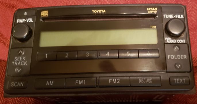 , Toyota 4Runner AM-FM Stereo Cd Player part #86120-35410.-toyota-radio-sml-jpg
