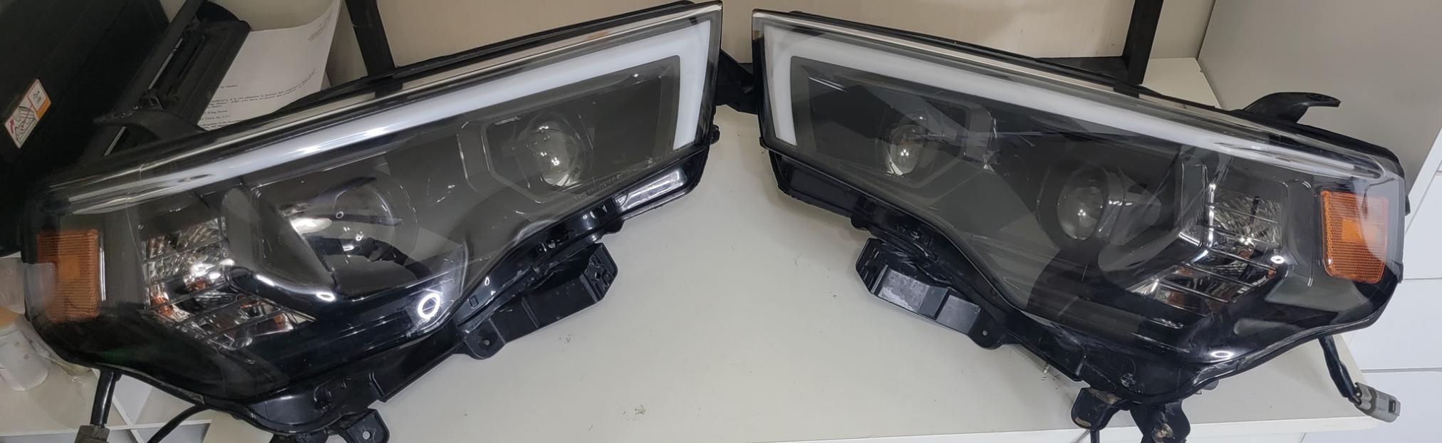 SOLD -OBO / 14-20 Toyota 4Runner PRO-Series Projector Headlights Jet Black - DC Area-20220318_202134-jpg