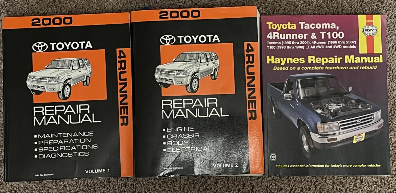 *SOLD* 2000 (3rd Gen) Toyota Repair Manual Vol 1 &amp; 2 + Haynes 0 OBO Indy, IN-img_0283-jpg
