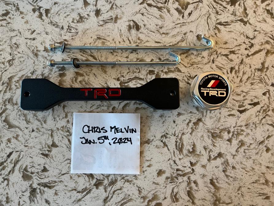 FS: Billet Battery Tie Down + TRD Oil Cap (Northern Colorado)-img_5698-jpg