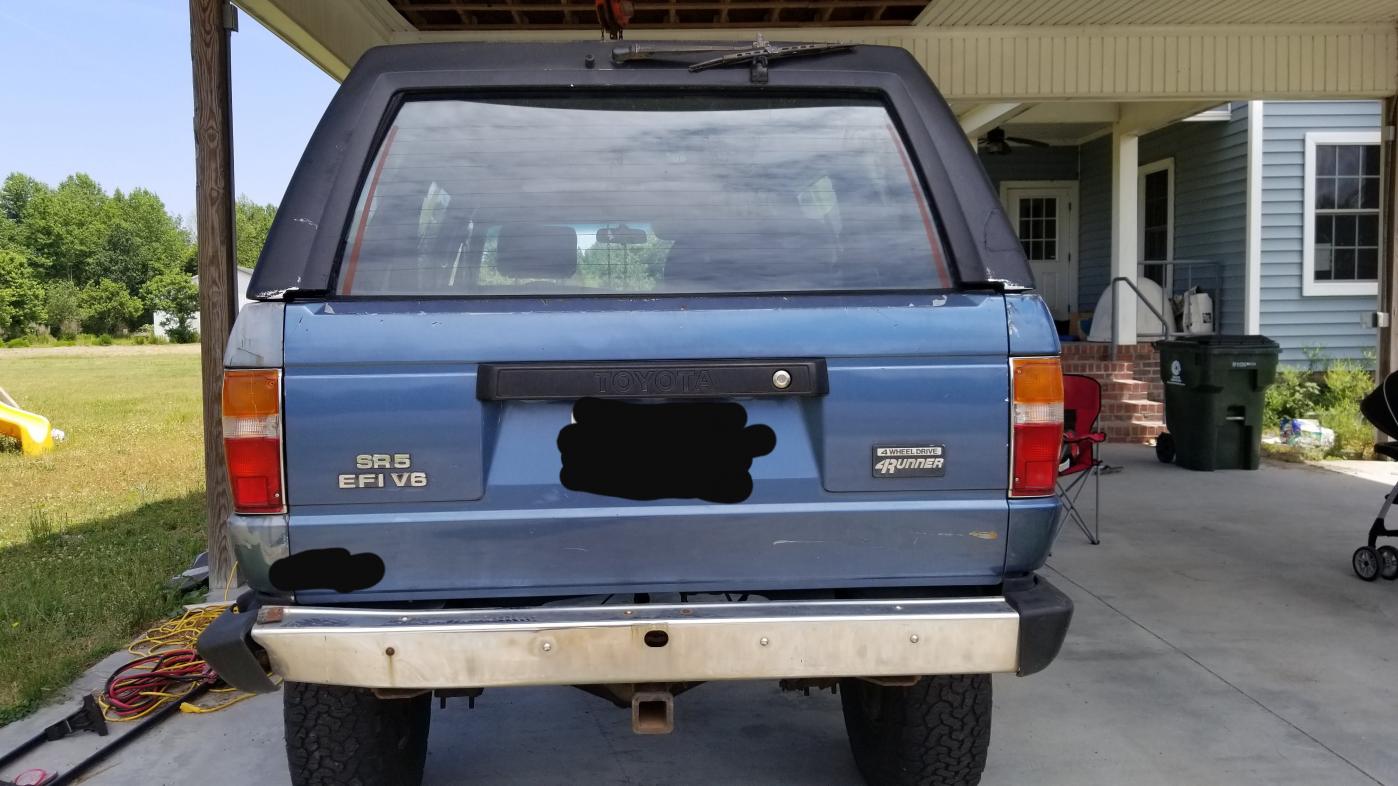 FS: 1988 1st gen 4runner SR5 3.0 v6 manual trans 00 LaGrange NC-20190522_122656-jpg