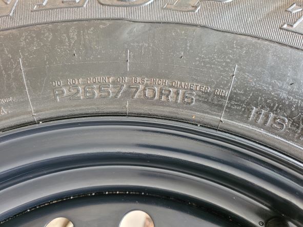 Free: 16x7 Steel Black 18 Hole OEM spare, Roseville/Sacramento, CA-spare3-jpg