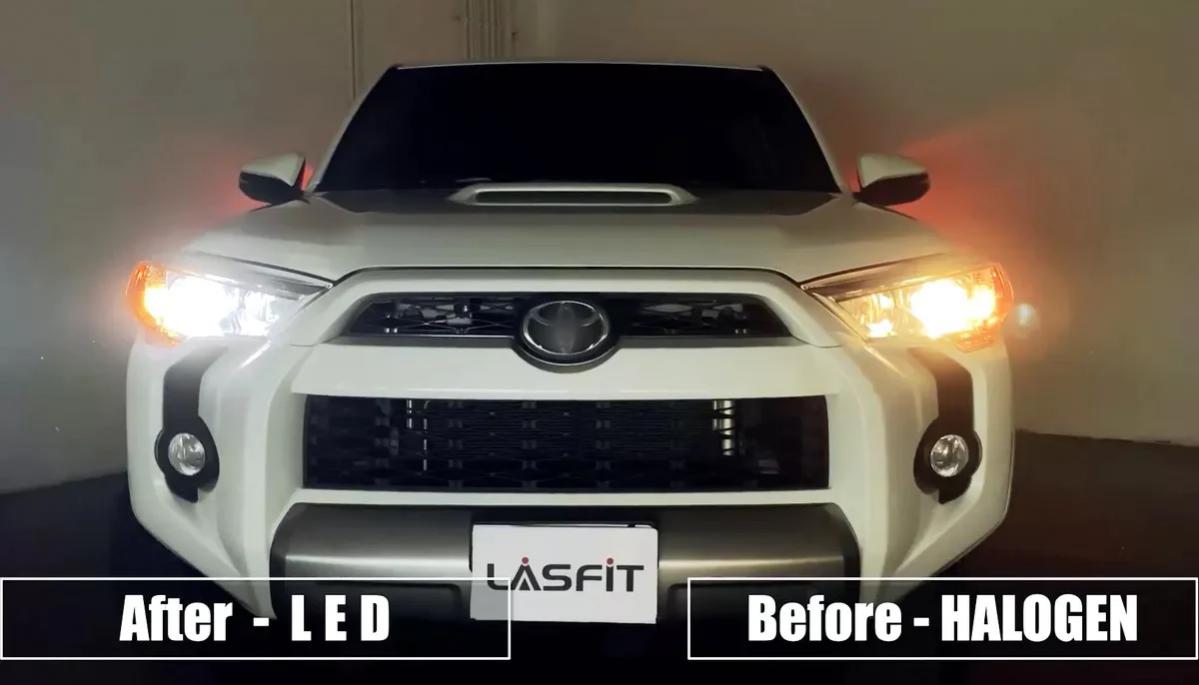 Brand New &amp; 3 Months Reveiw &#65372;4Runner Specific LED H11 Bulbs Installation and Test-14-after-before-jpg