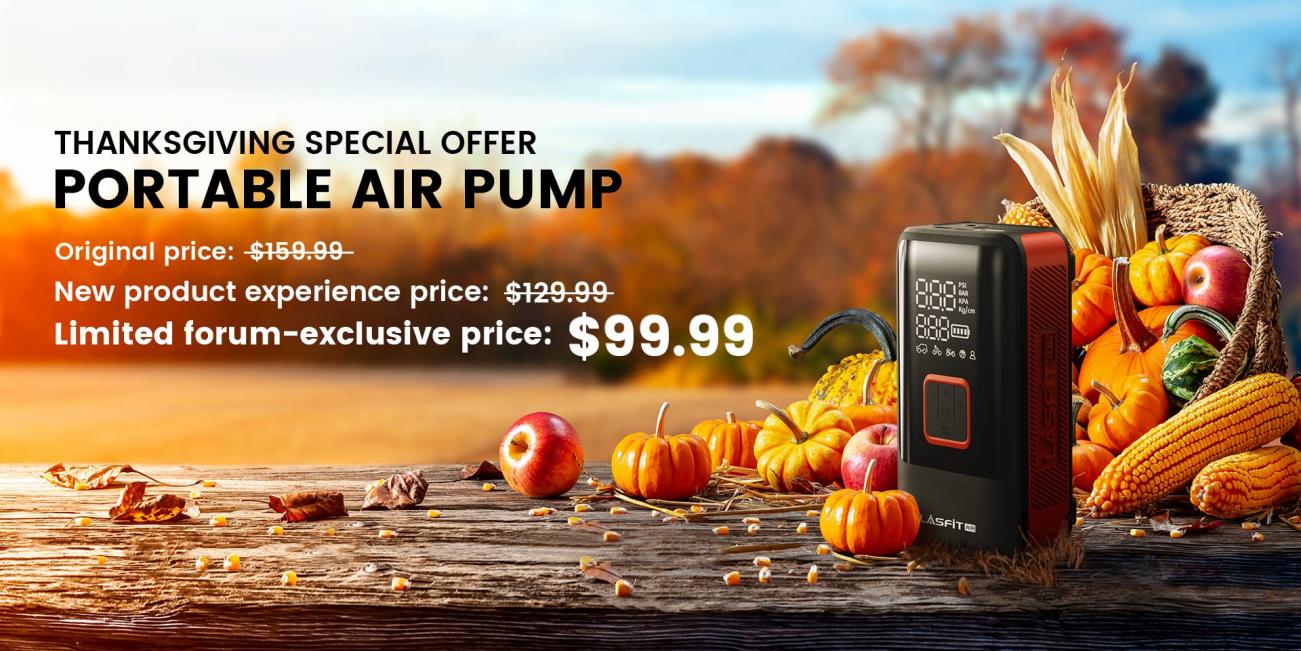 Thanksgiving Special Offer!  Off on Lasfit Portable Air Pump! 10 Spots Limited!-thanks-giving-jpg