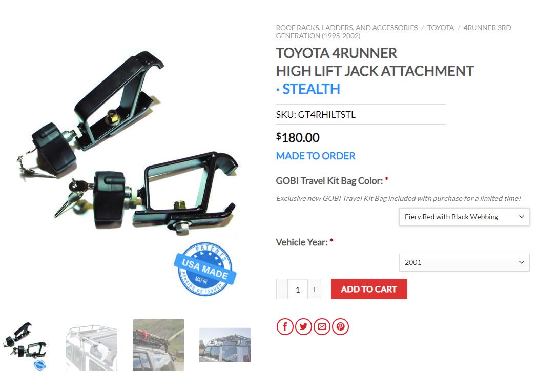 WTB:  Looking for a Hi-Lift Mount Kit for Gobi Stealth Rack - FOUND ONE!!!!-hilift-mount-jpg
