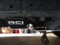 clearance of exhaust pipe under transfer case skid.jpg