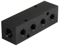 Black Anodized Scuba Manifold 4 Port.png