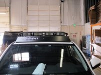 Gobi Toyota 4 Runner 5th Gen roof rack with four 2 x 6 E series LED lights image 2.jpg