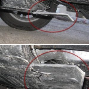 Strange board under the body