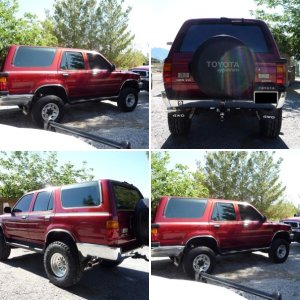 1990 4Runner 5 inch rough country lift / 33x12.5x15