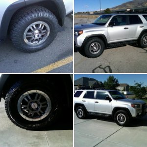 TRD Wheels on a 2010 Silver TE