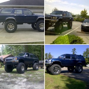 1990 4runner sas'd 41" military tires