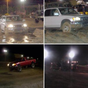 Trucks at the track
