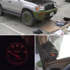 Autometer Transmission Temp. Gauge install