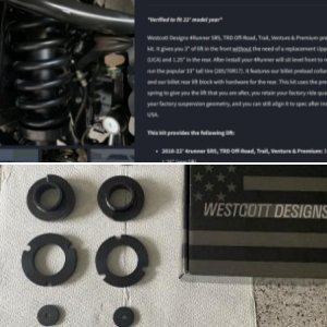 5th Gen Westcott Designs Lift Kit