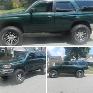Post lift, wheels & tires