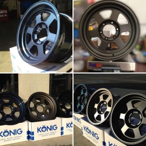 16x8" Konig Countersteer Type X Wheels