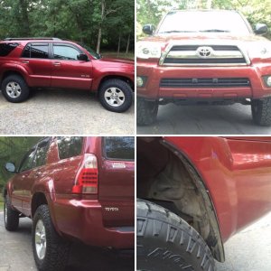 Lift, tires, and mud flap mod