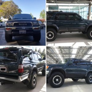 Wheels, lift and tint installed