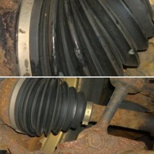 Leaking front axle CV boot on 2004 4runner